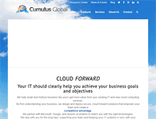 Tablet Screenshot of cumulusglobal.com